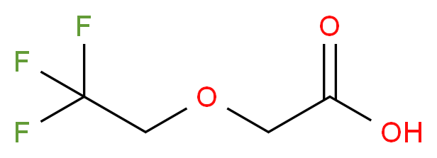 2-(2,2,2-trifluoroethoxy)acetic acid_分子结构_CAS_675-67-2