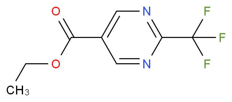 ethyl 2-(trifluoromethyl)pyrimidine-5-carboxylate_分子结构_CAS_304693-64-9