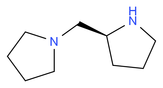 1-[(2S)-pyrrolidin-2-ylmethyl]pyrrolidine_分子结构_CAS_51207-66-0)