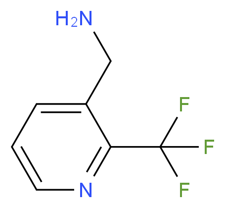 [2-(trifluoromethyl)pyridin-3-yl]methanamine_分子结构_CAS_1056162-06-1