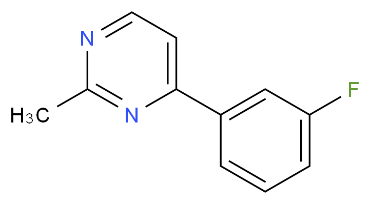 4-(3-Fluorophenyl)-2-MethylpyriMidine_分子结构_CAS_85979-50-6)