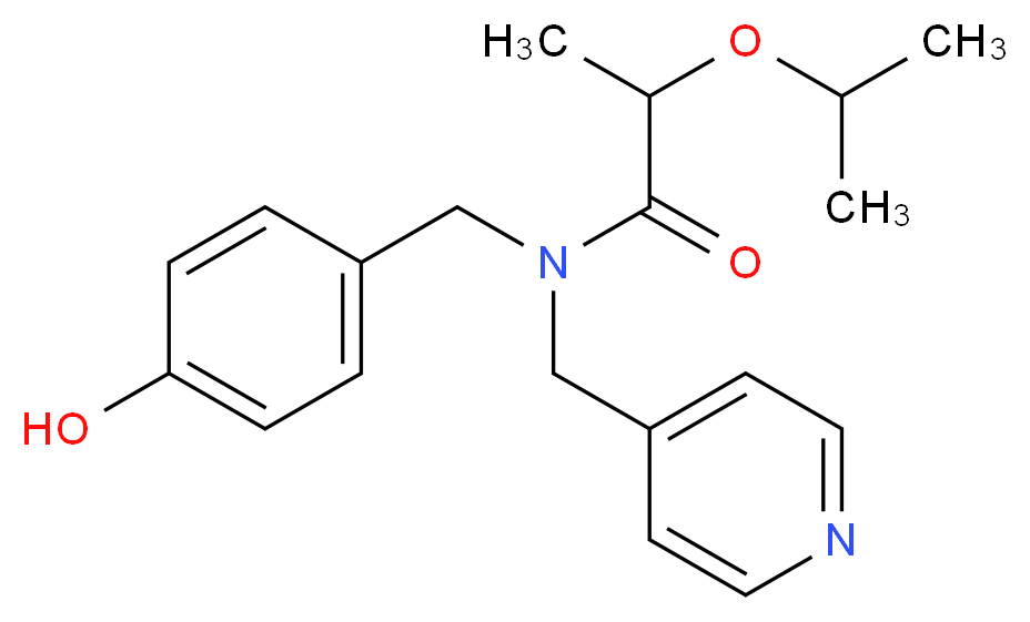 N-(4-hydroxybenzyl)-2-isopropoxy-N-(pyridin-4-ylmethyl)propanamide_分子结构_CAS_)