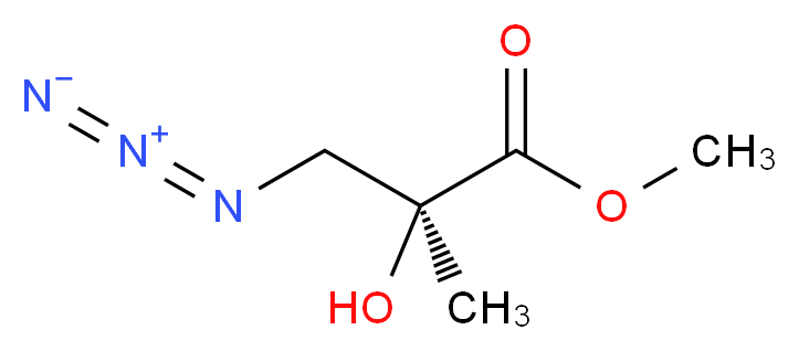 methyl (2S)-3-azido-2-hydroxy-2-methylpropanoate_分子结构_CAS_549504-45-2