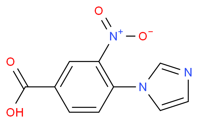 4-(1H-Imidazol-1-yl)-3-nitrobenzenecarboxylic acid_分子结构_CAS_)