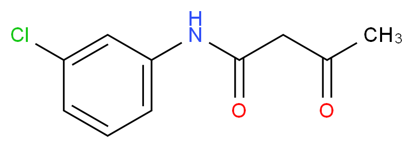 N-(3-chlorophenyl)-3-oxobutanamide_分子结构_CAS_2415-87-4