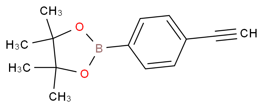 4-乙炔基苯硼酸频哪醇酯_分子结构_CAS_1034287-04-1)