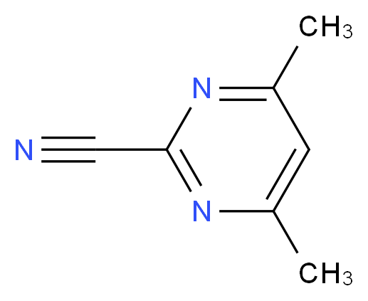 4,6-Dimethylpyrimidine-2-carbonitrile 97%_分子结构_CAS_22126-16-5)