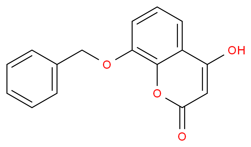 8-(benzyloxy)-4-hydroxy-2H-chromen-2-one_分子结构_CAS_30992-67-7