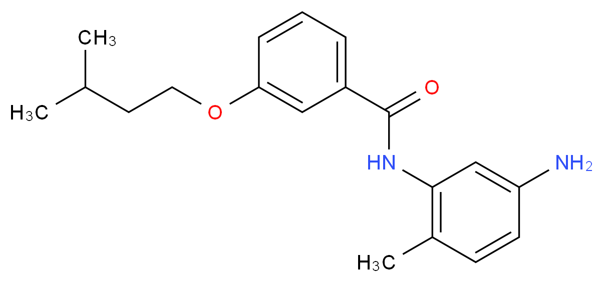 N-(5-Amino-2-methylphenyl)-3-(isopentyloxy)-benzamide_分子结构_CAS_)