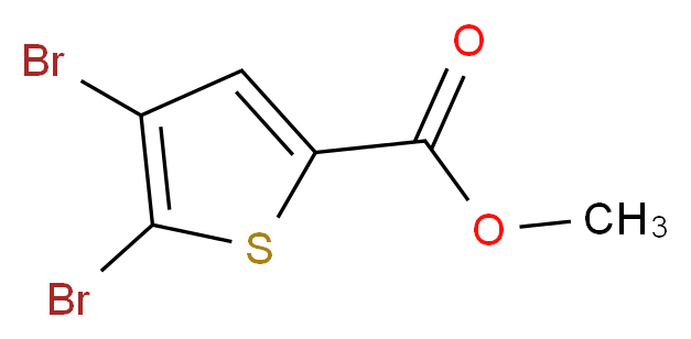 4,5-二溴噻吩-2-羧酸甲酯_分子结构_CAS_62224-24-2)