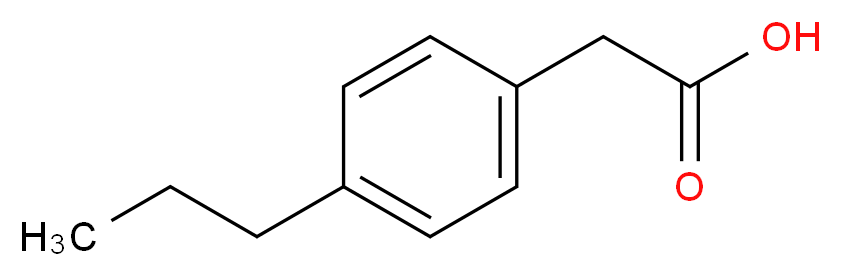 4-Propylphenylacetic acid_分子结构_CAS_)