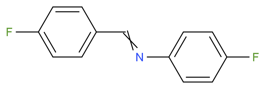 4-fluoro-N-[(4-fluorophenyl)methylidene]aniline_分子结构_CAS_39769-09-0