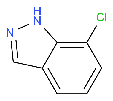 7-Chloro-1H-indazole_分子结构_CAS_37435-12-4)