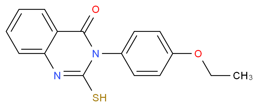 3-(4-ethoxyphenyl)-2-sulfanyl-3,4-dihydroquinazolin-4-one_分子结构_CAS_1035-51-4