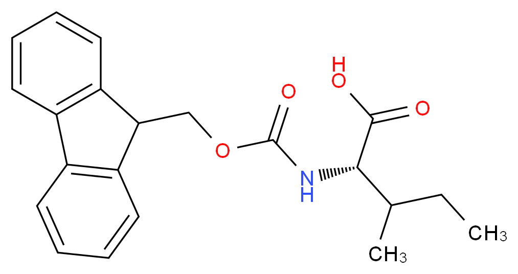 N-&alpha;-FMOC-L-ISOLEUCINE_分子结构_CAS_71989-23-6)