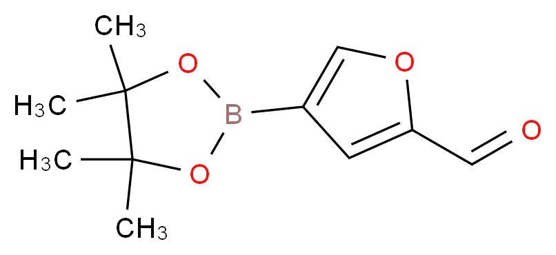 2-Formylfuran-4-boronic acid pinacol ester_分子结构_CAS_)