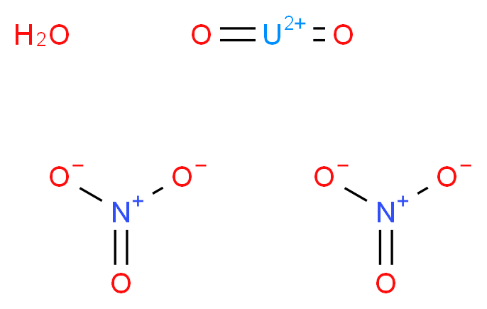 硝酸铀酰 六水合物_分子结构_CAS_13520-83-7)