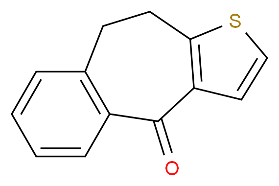 6-thiatricyclo[8.4.0.0<sup>3</sup>,<sup>7</sup>]tetradeca-1(10),3(7),4,11,13-pentaen-2-one_分子结构_CAS_1622-55-5