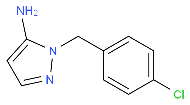 1-(4-chlorobenzyl)-1H-pyrazol-5-amine_分子结构_CAS_30153-85-6)