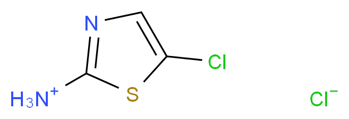 5-chloro-1,3-thiazol-2-aminium chloride_分子结构_CAS_55506-37-1