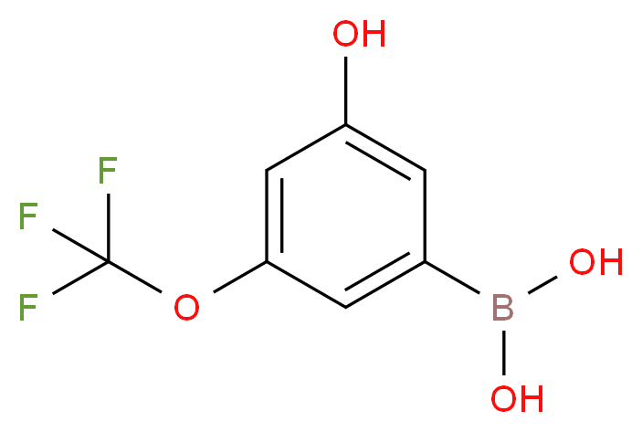 3-Hydroxy-5-(trifluoromethoxy)benzeneboronic acid 98%_分子结构_CAS_957120-22-8)