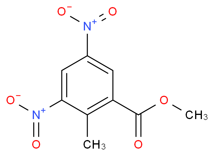 methyl 2-methyl-3,5-dinitrobenzoate_分子结构_CAS_52090-24-1