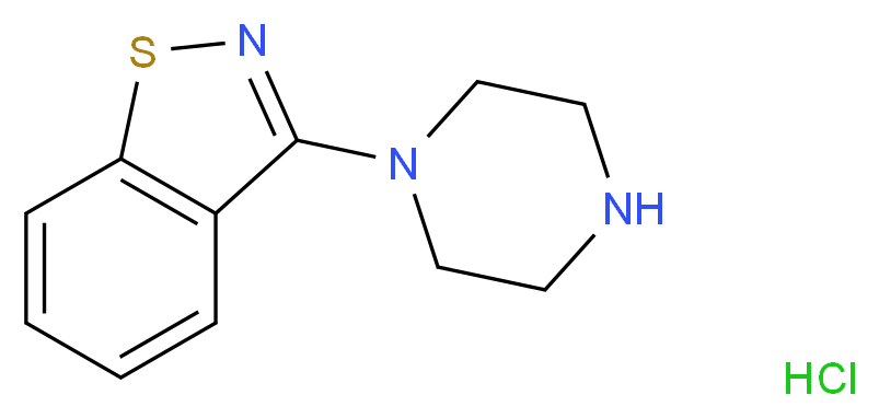 3-Piperazin-1-yl-benzo[d]isothiazole hydrochloride_分子结构_CAS_)