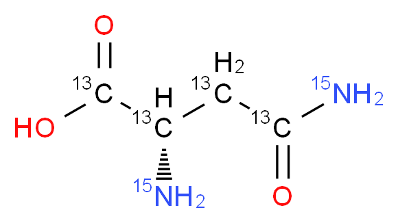 L-天冬酰胺-13C4,15N2_分子结构_CAS_)