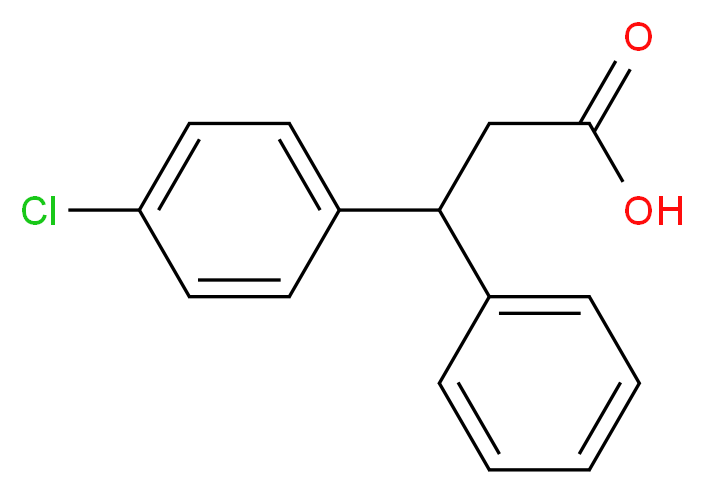 3-(4-Chlorophenyl)-3-phenylpropanoic acid_分子结构_CAS_)