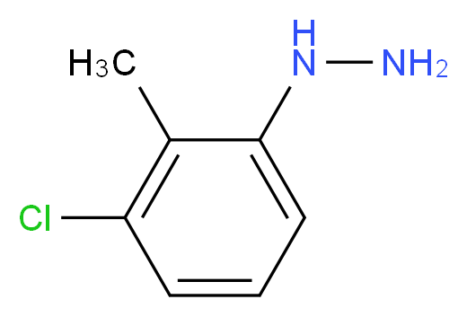 (3-chloro-2-methylphenyl)hydrazine_分子结构_CAS_39943-64-1