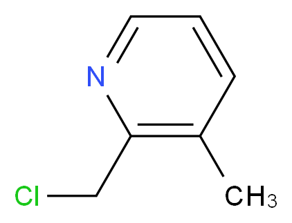 2-(chloromethyl)-3-methylpyridine_分子结构_CAS_4377-43-9)