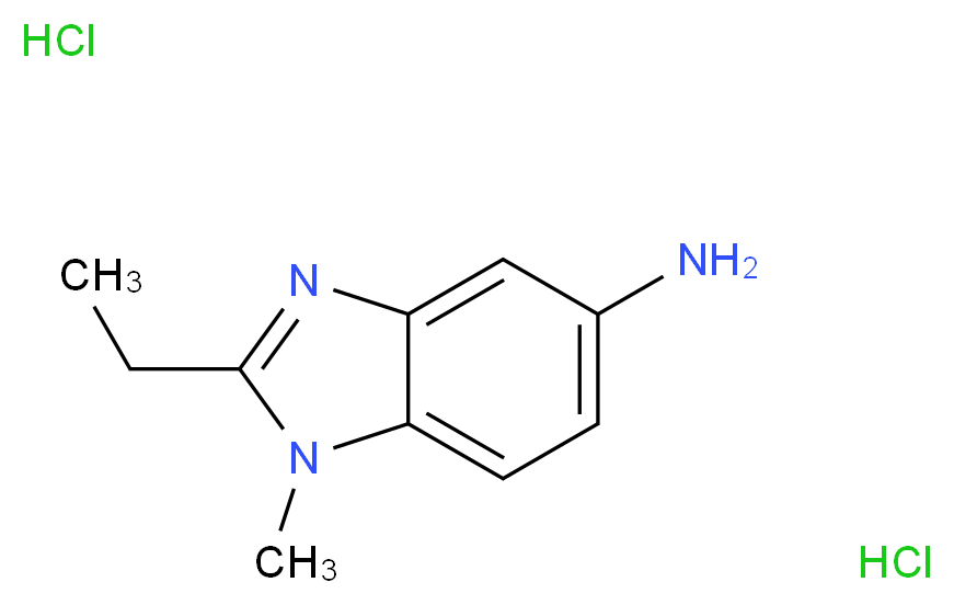 2-Ethyl-1-methyl-1H-benzoimidazol-5-ylamine dihydrochloride_分子结构_CAS_)