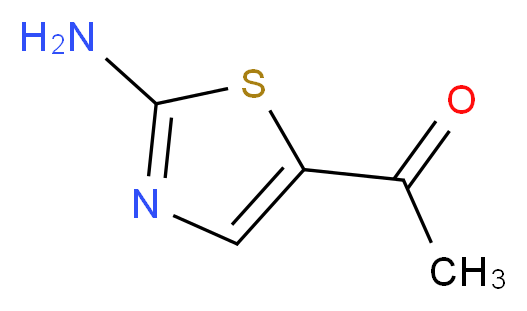 5-Acetyl-2-amino-1,3-thiazole_分子结构_CAS_53159-71-0)