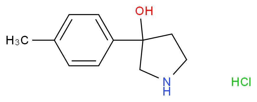 3-p-Tolyl-pyrrolidin-3-ol hydrochloride_分子结构_CAS_)