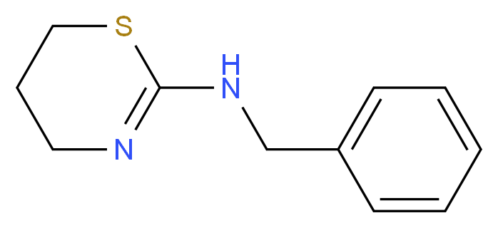 Benzyl-(5,6-dihydro-4H-[1,3]thiazin-2-yl)-amine_分子结构_CAS_30480-73-0)