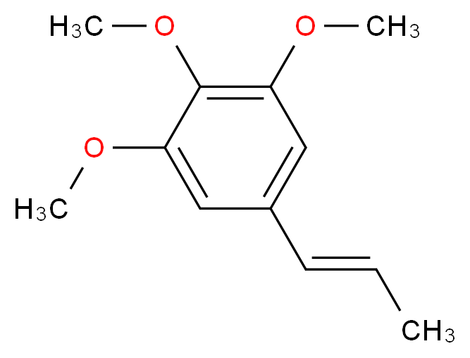 1,2,3-trimethoxy-5-[(1E)-prop-1-en-1-yl]benzene_分子结构_CAS_5273-85-8