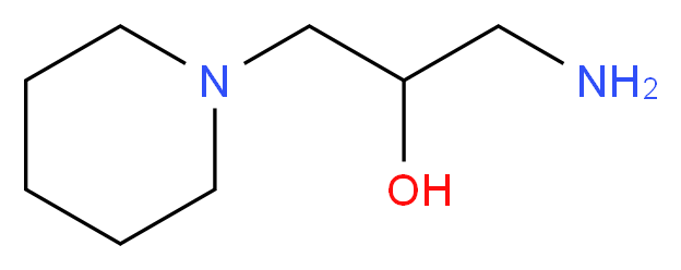 1-amino-3-(piperidin-1-yl)propan-2-ol_分子结构_CAS_39849-46-2