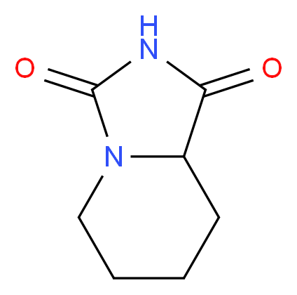 octahydroimidazolidino[1,5-a]pyridine-1,3-dione_分子结构_CAS_4705-52-6