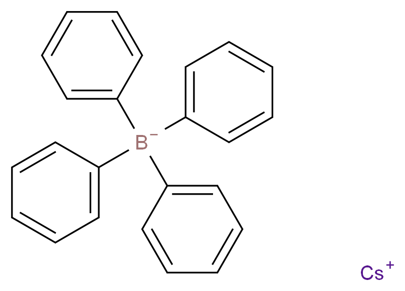 caesium(1+) ion tetraphenylboranuide_分子结构_CAS_3087-82-9