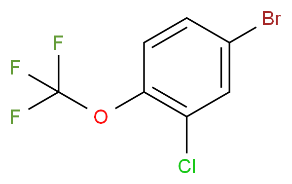 3-Chloro-4-(trifluoromethoxy)bromobenzene_分子结构_CAS_158579-80-7)