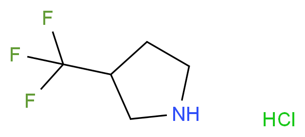 3-(trifluoromethyl)pyrrolidine hydrochloride_分子结构_CAS_644970-41-2