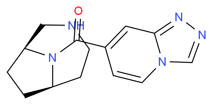 7-[(1S*,6R*)-3,9-diazabicyclo[4.2.1]non-9-ylcarbonyl][1,2,4]triazolo[4,3-a]pyridine_分子结构_CAS_)