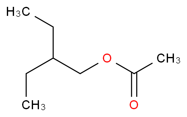 2-ethylbutyl acetate_分子结构_CAS_10031-87-5