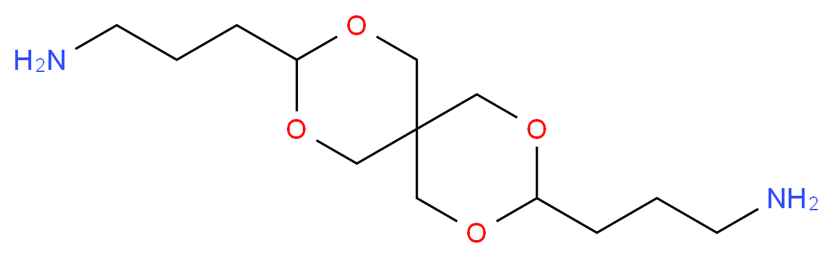 2,4,8,10-四氧杂螺[5.5]十一烷-3,9-二丙胺_分子结构_CAS_21587-74-6)