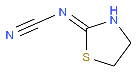 {[(2Z)-1,3-thiazolidin-2-ylidene]amino}carbonitrile_分子结构_CAS_26364-65-8