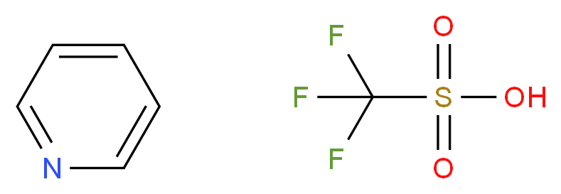 pyridine; trifluoromethanesulfonic acid_分子结构_CAS_52193-54-1