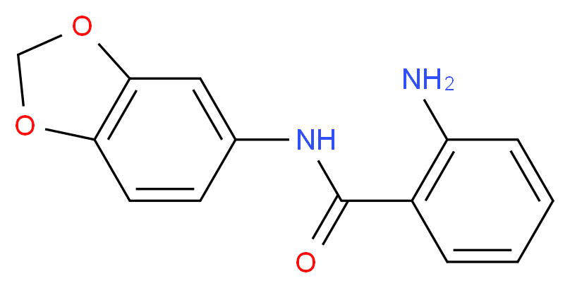 2-amino-N-(benzo[d][1,3]dioxol-5-yl)benzamide_分子结构_CAS_)