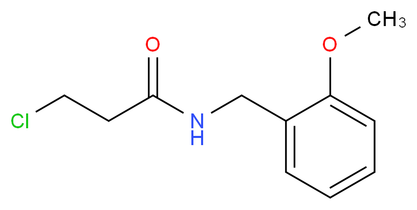 3-chloro-N-(2-methoxybenzyl)propanamide_分子结构_CAS_105909-52-2)