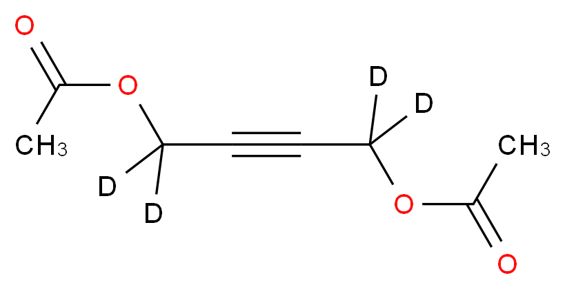 2-Butyne-1,4-diol-(1,1,4,4)-d4, Diacetate_分子结构_CAS_1020719-23-6)