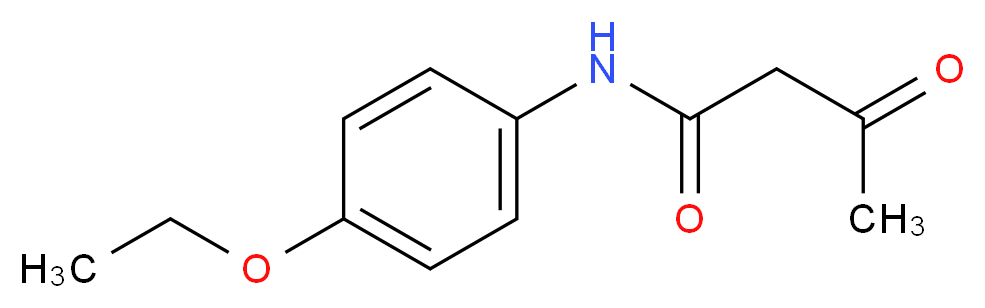 N-(4-Ethoxyphenyl)-3-oxobutanamide_分子结构_CAS_122-82-7)